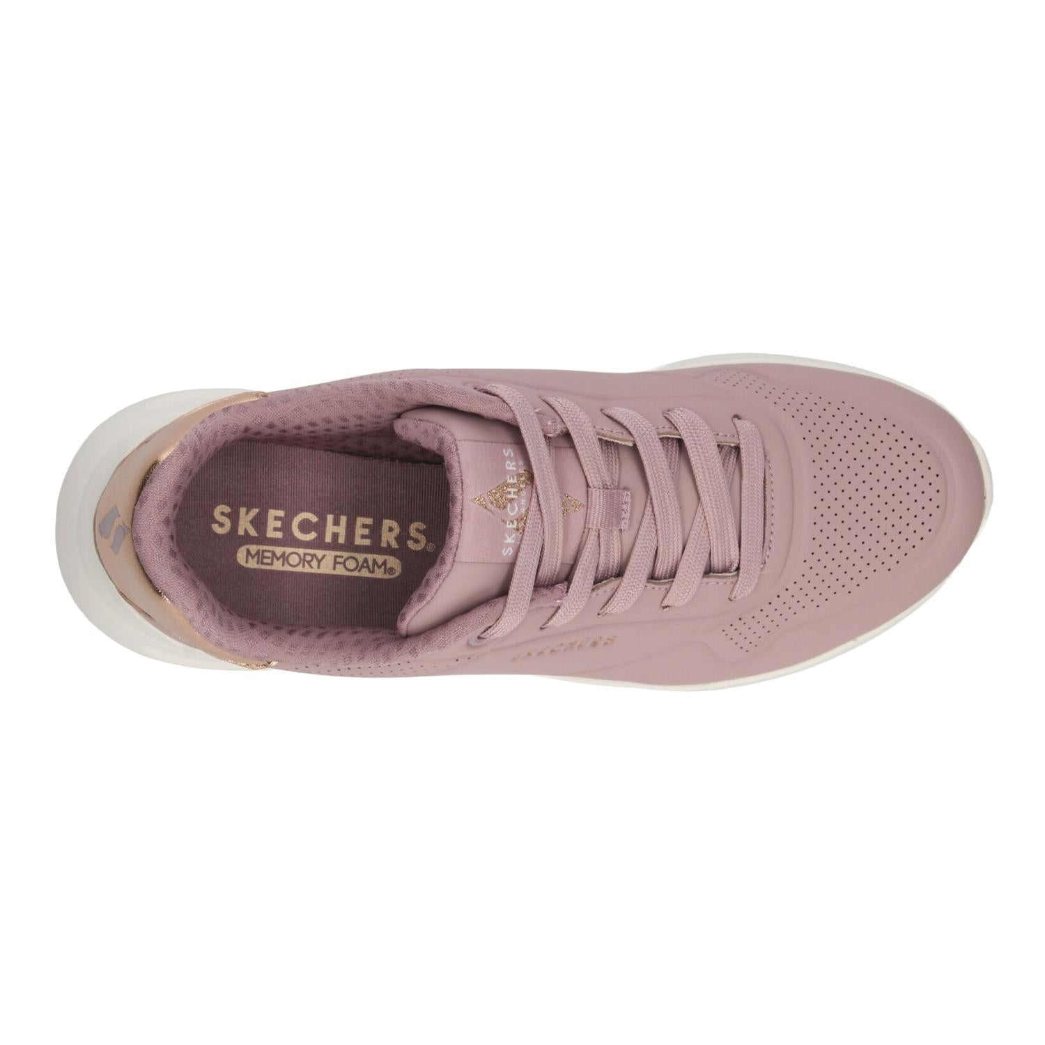Tenis Dama Skechers Uno Lite Rosa Casual Mujer — imagen 9