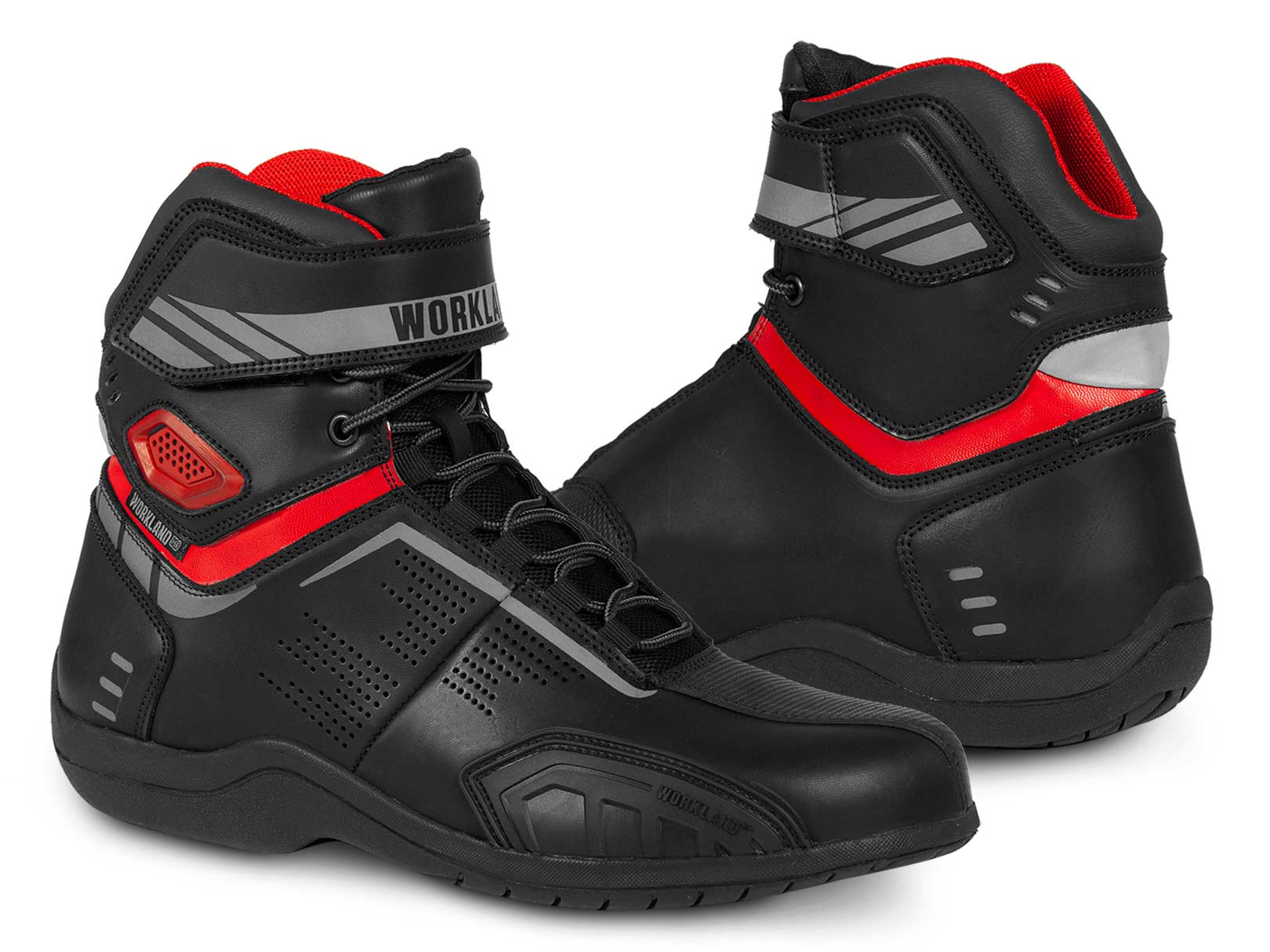 Bota mujer motociclista biker botin moto WKL 80016 Negro R — imagen 9