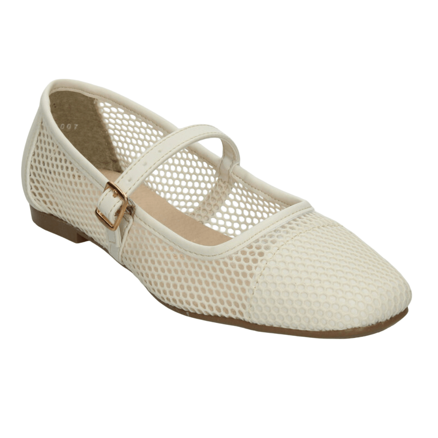 Flats Dama Paulina Blanco Mary Jane Casual Mujer — imagen 5