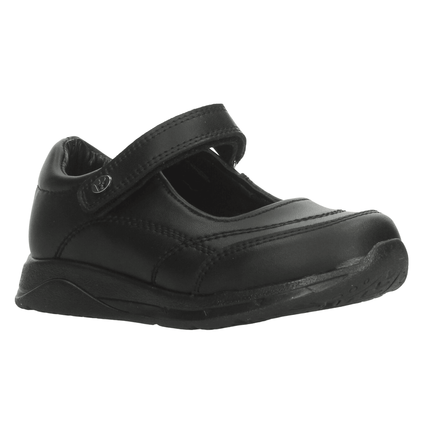 Zapato Niña Jakuna Negro Escolar Liso Cinta Adhesiva Infantil T18-22 — imagen 3