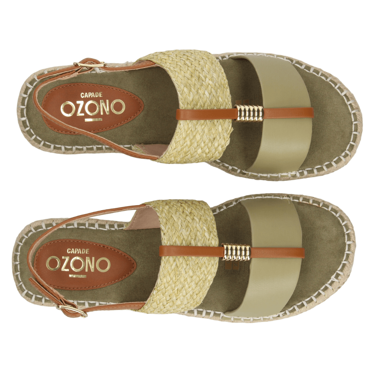 Sandalias Dama Ozono Verde Casual Mujer — imagen 11