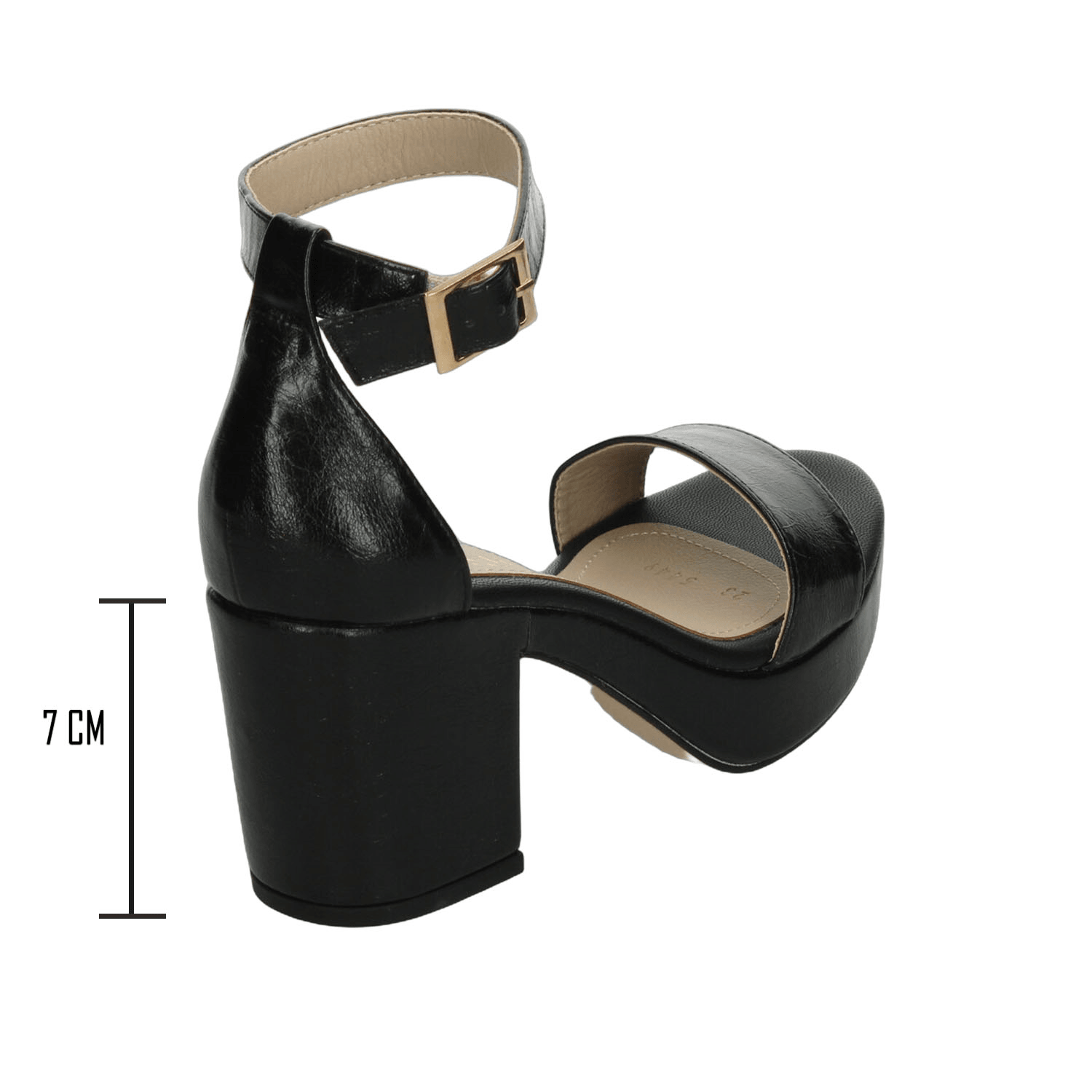 Sandalias Paulie Dama Fiesta Negro Mujer — imagen 3