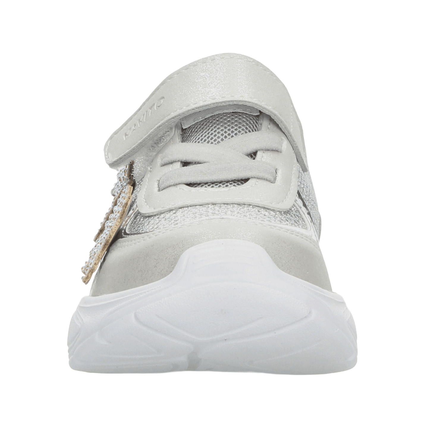 Tenis Vavito Niña Bebé Plateado Gris Casual Infantil T12-15 — imagen 7