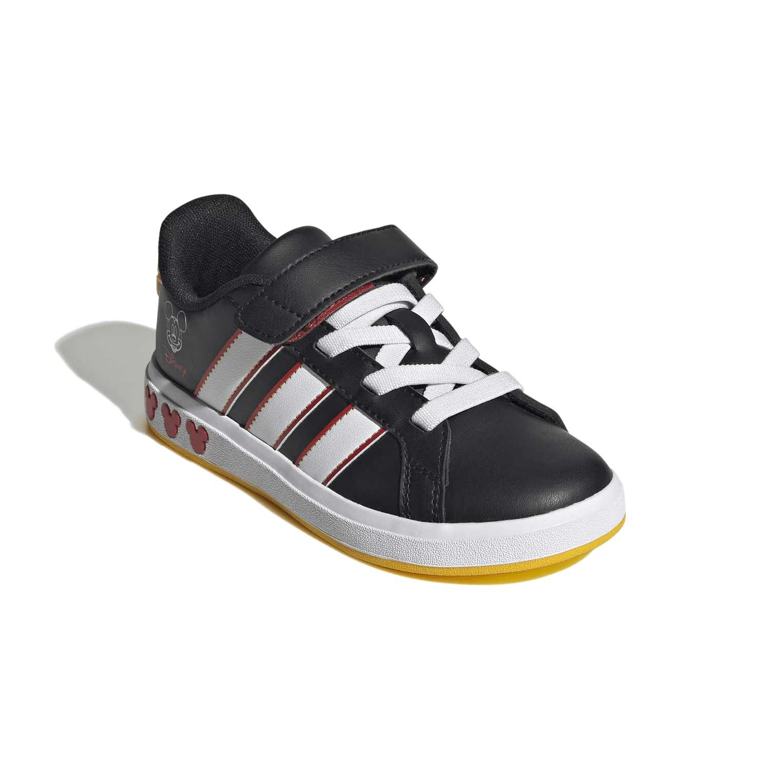 Tenis Adidas Grand Court Mickey Mouse Niño Negro Infantil T16-22 — imagen 3