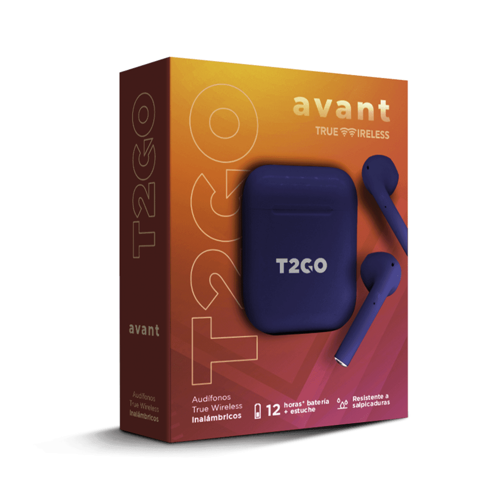 Audífonos Inalámbricos Tws Avant T2GO 12hrs Uso Negro — imagen 5