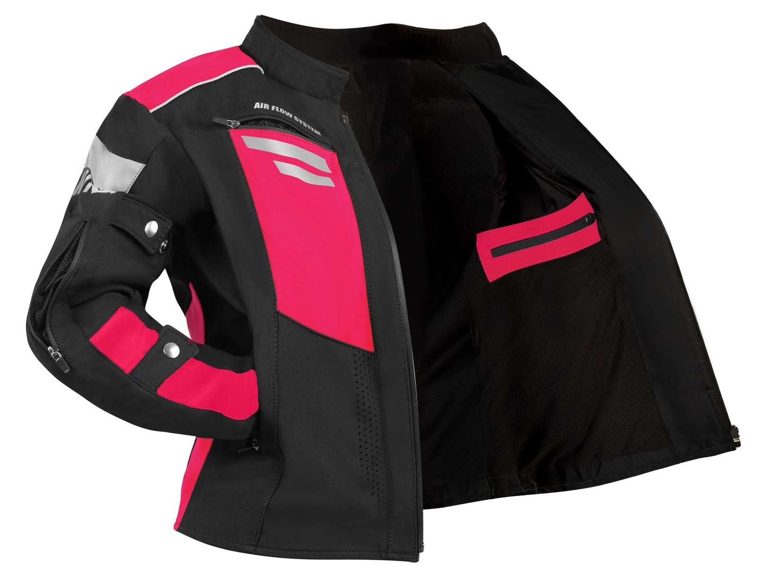 Chamarra moto mujer impermeable protecciones biker WKL 85 RS — imagen 4