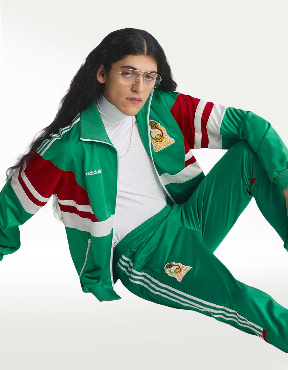 Pants Adidas México FMF TP 86 Verde - Mujer — imagen 5
