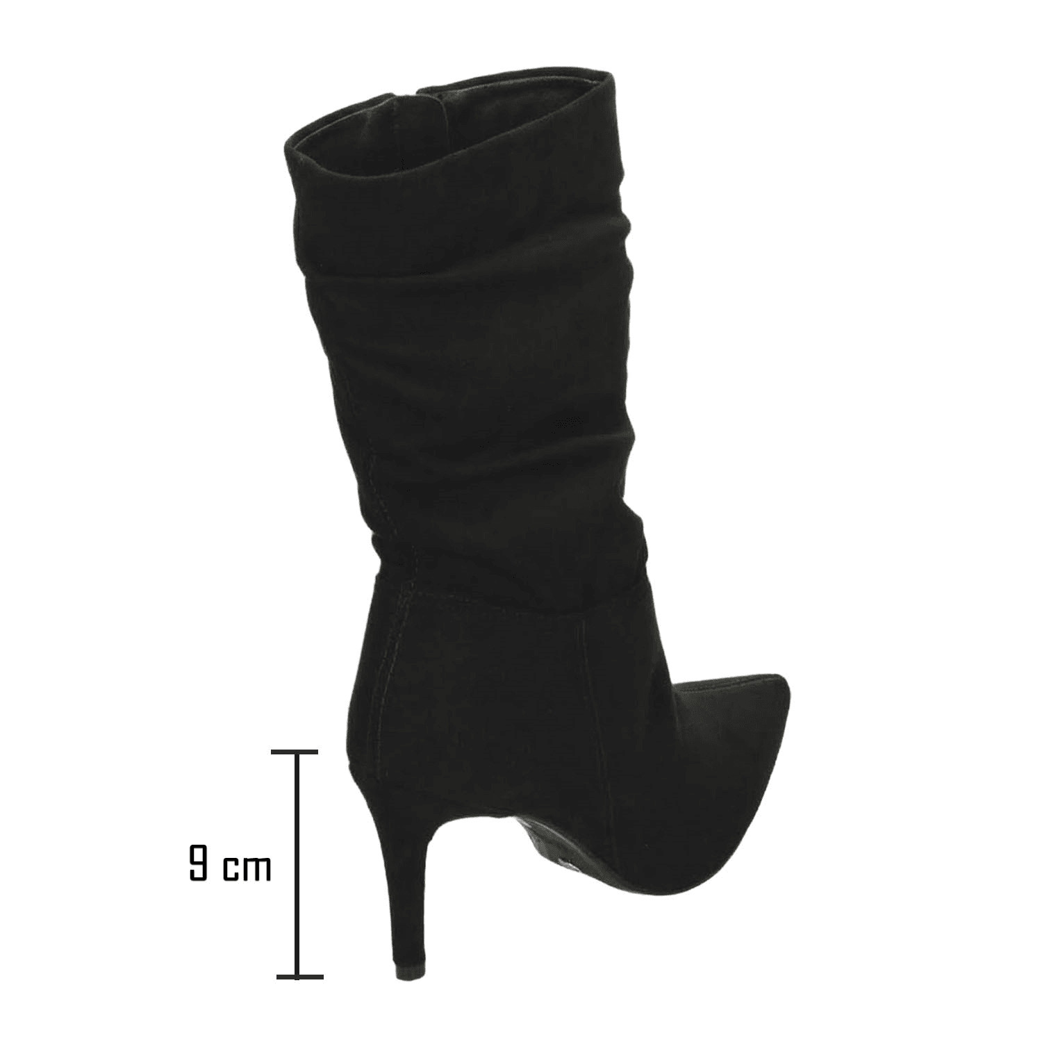 Bota Vizzano Dama Negro Casual Tacón Cierre Mujer — imagen 4