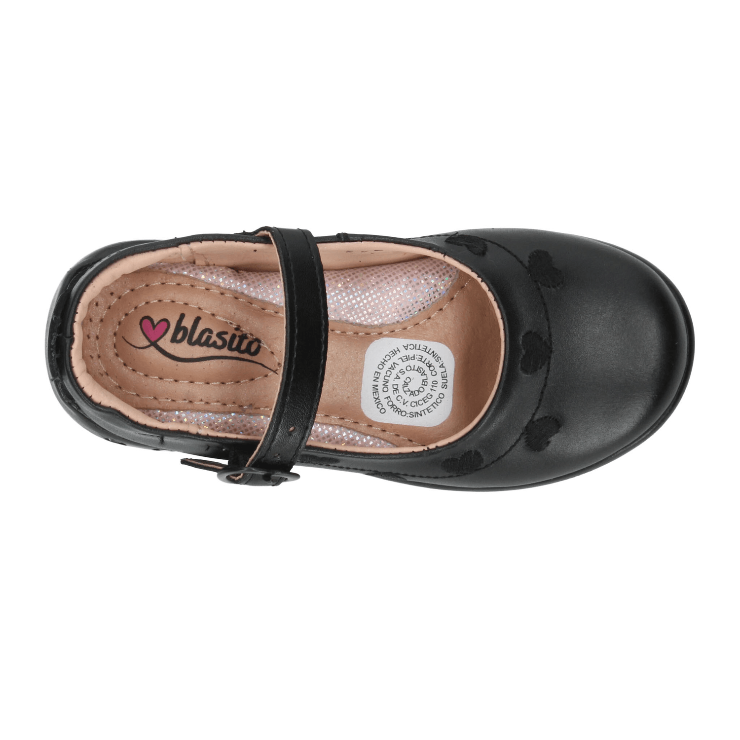 Zapato Blasito Niña Escolar Hebilla Negro Infantil T15-18 — imagen 8
