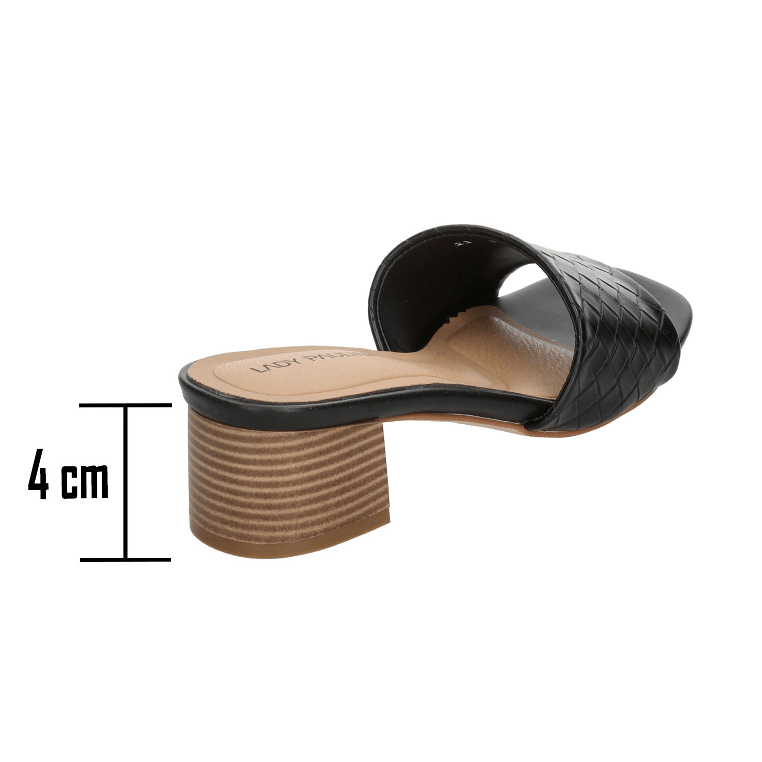 Sandalias Dama Paulina Negro Casual Mujer — imagen 4