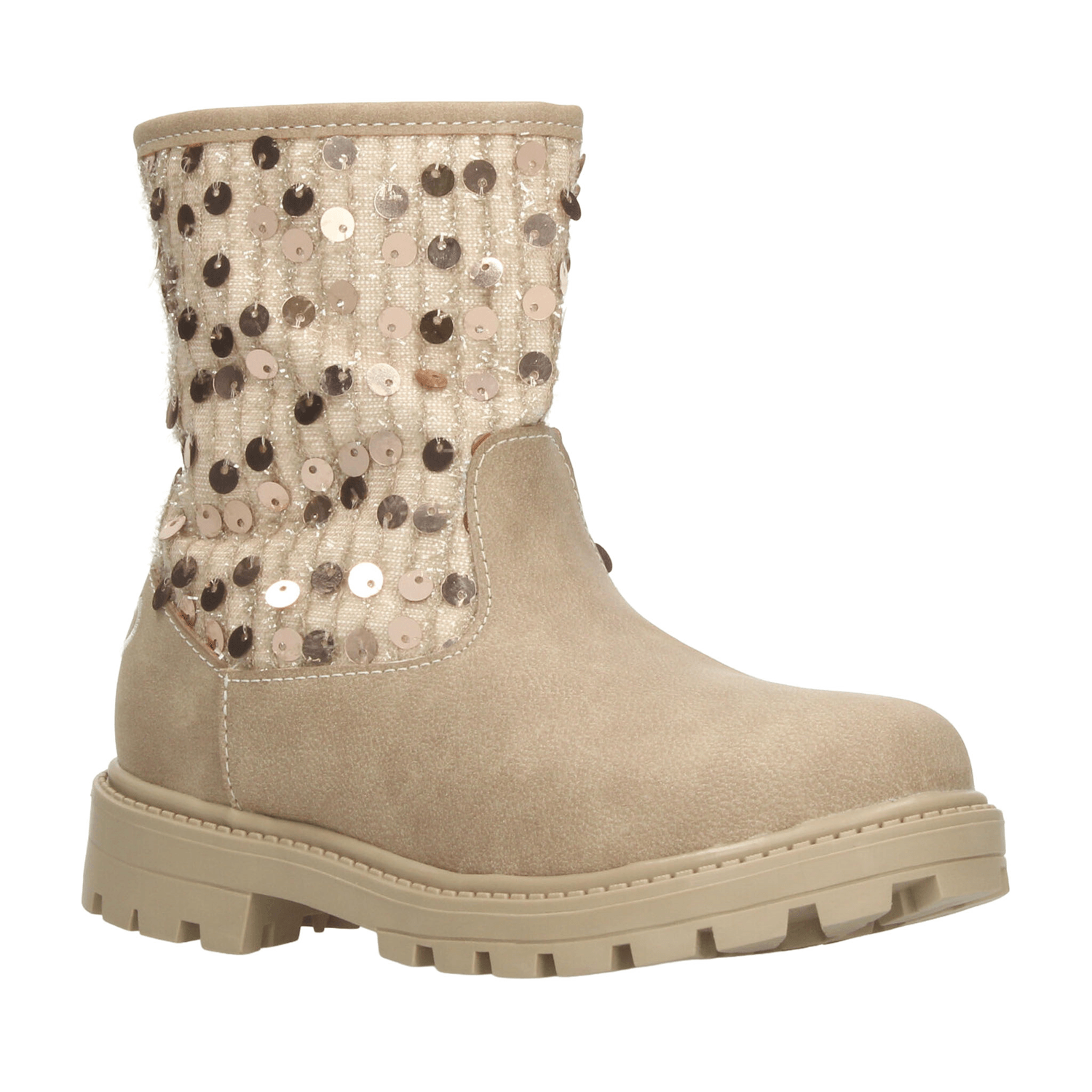 Bota Paressi Niña Casual Cierre Beige Infantil T18-22 — imagen 2