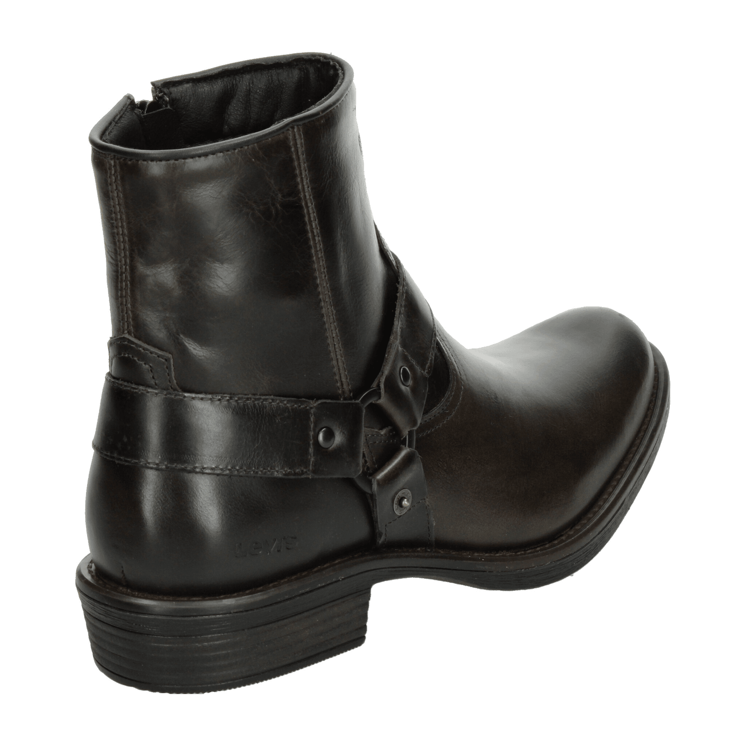 Bota Levis Hombre Casual Cierre Cómoda Negro Caballero — imagen 3