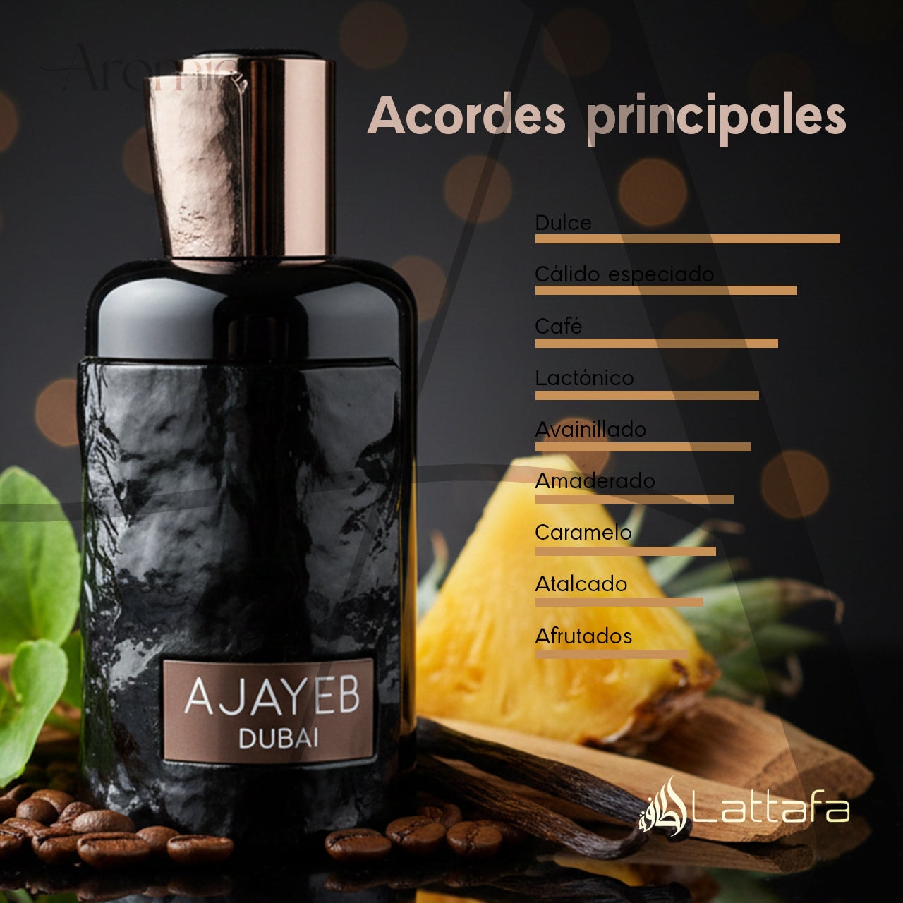 Perfume Arabe Lattafa Ajayeb Dubai Eau de Parfum 100 ml — imagen 4