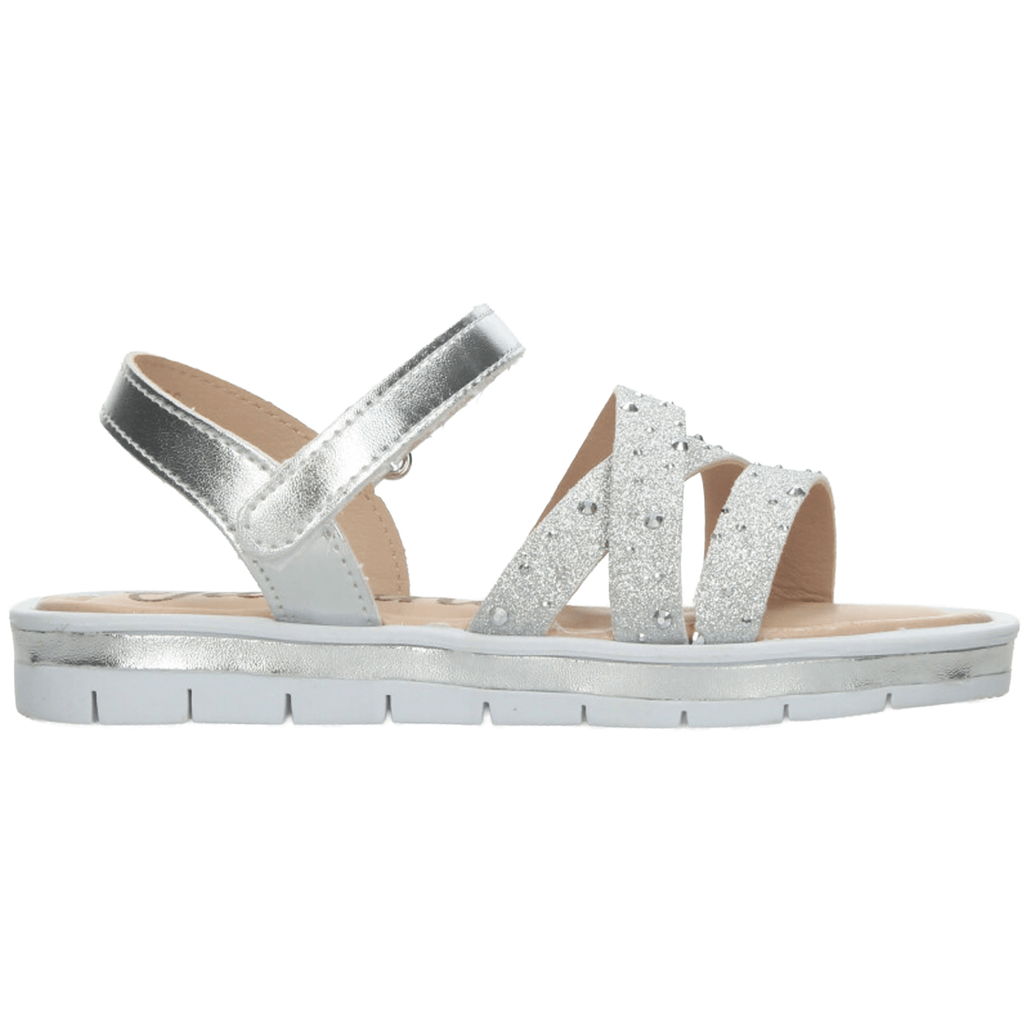Sandalias Niña Jakuna Plateado Casual Infantil T18-22 — imagen 2