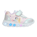 Tenis Bluey Niña Casual Led Cómodo Rosa Infantil T12-15
