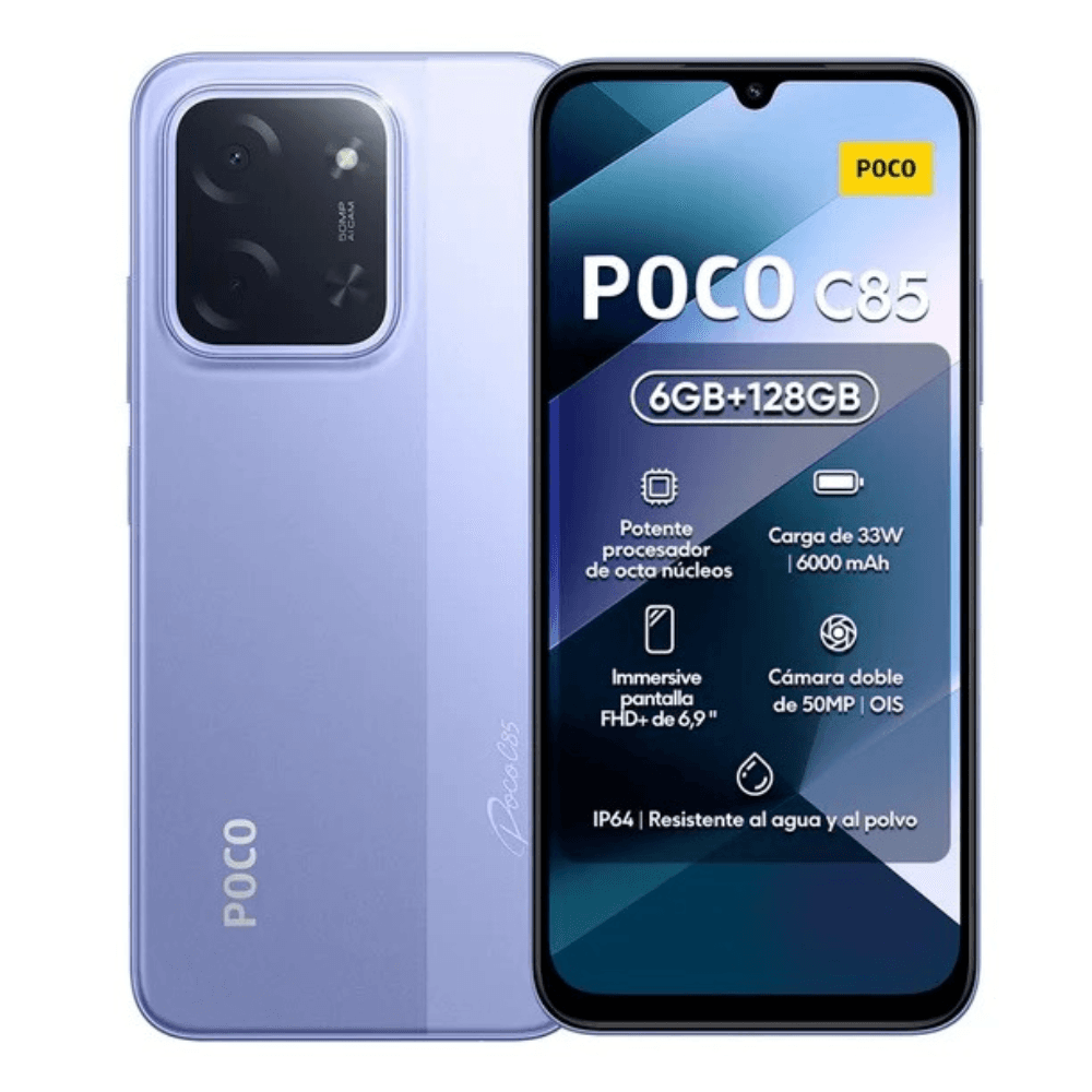 Celular Poco C85 6+128GB - Morado — imagen 2