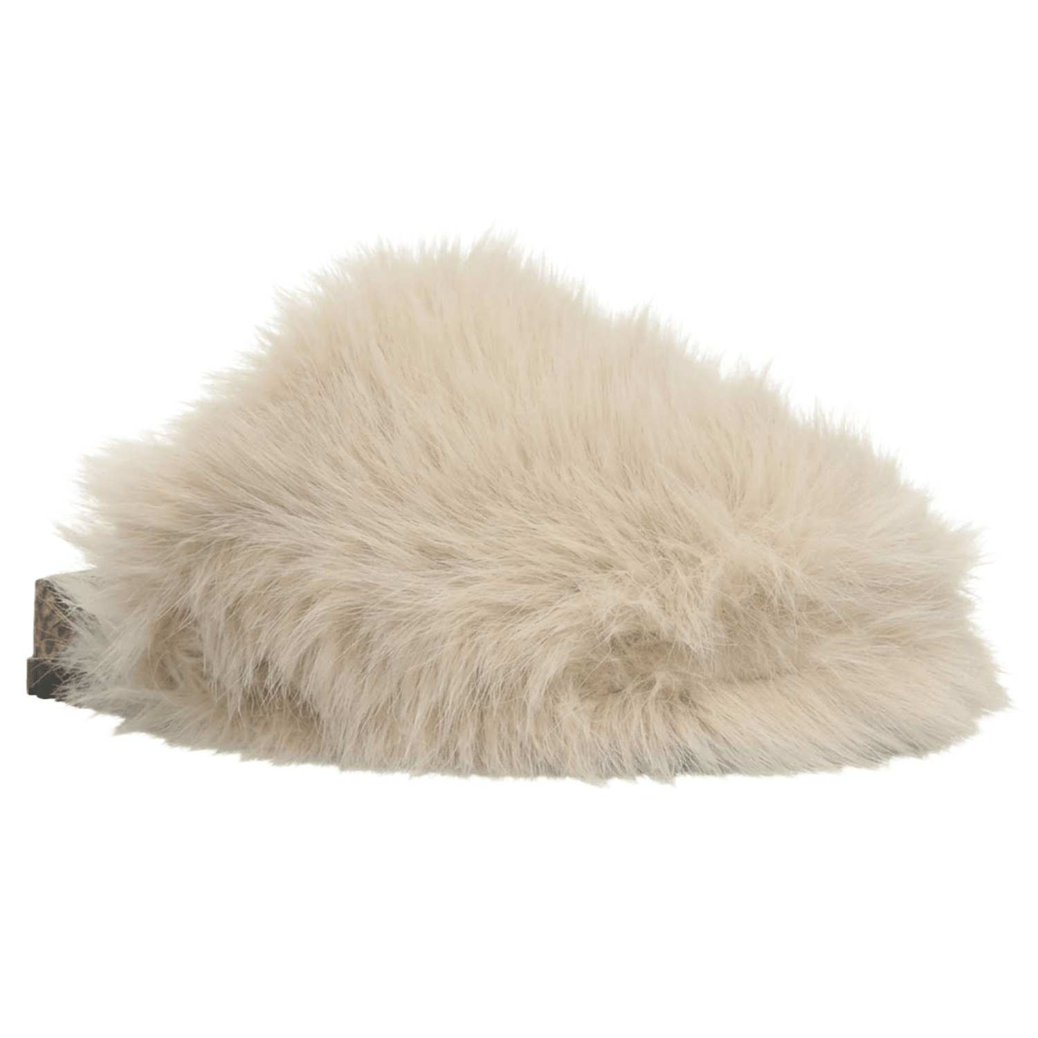 Zapato Berlin Dama Beige Casual Peluche Slip On Cómodo Mujer — imagen 3