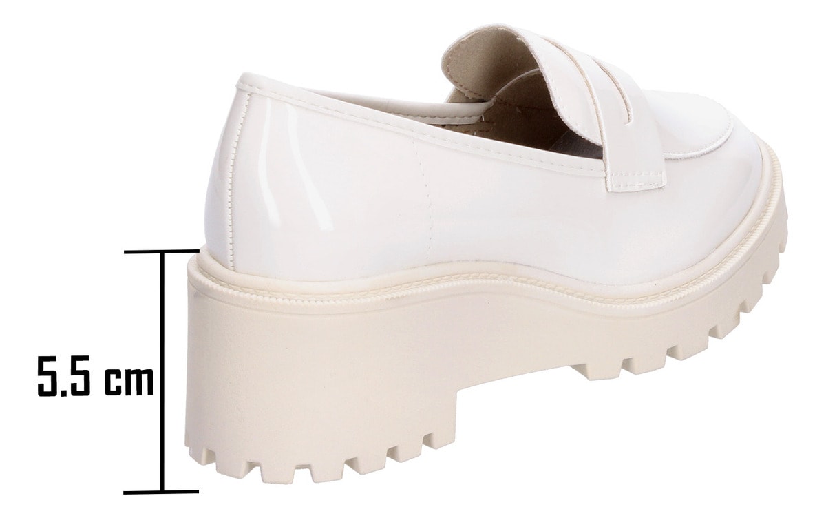Zapato Beira Rio Dama Tacón Casual Formal Blanco Mujer — imagen 12