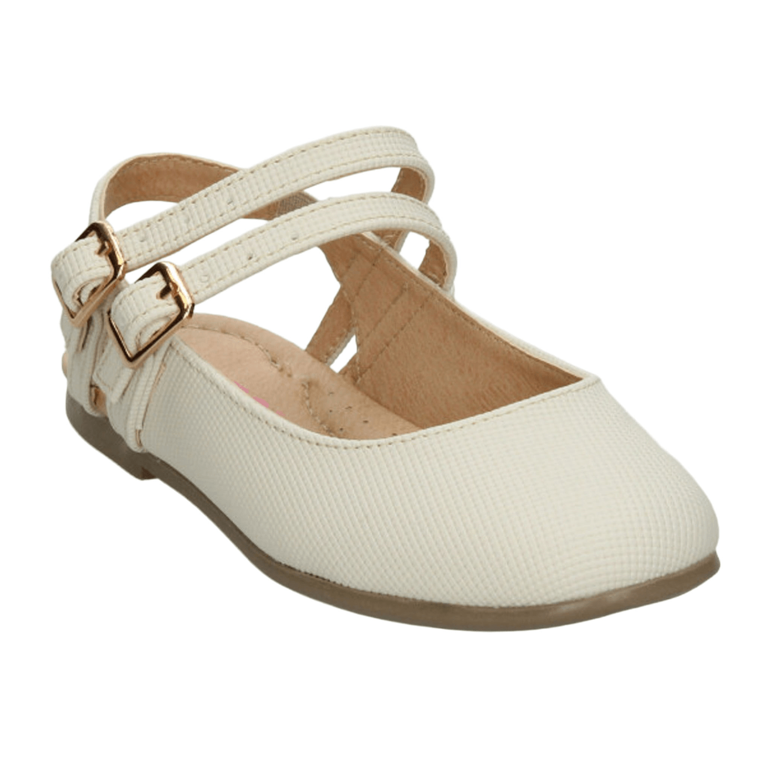 Flat Vavito Niña Casual Hebilla Blanco Infantil T18-22 — imagen 4