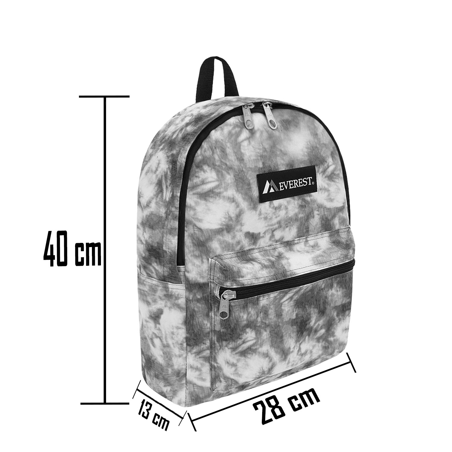 Mochila Everest Unisex Escolar Negro Gris Unisex 14L — imagen 2