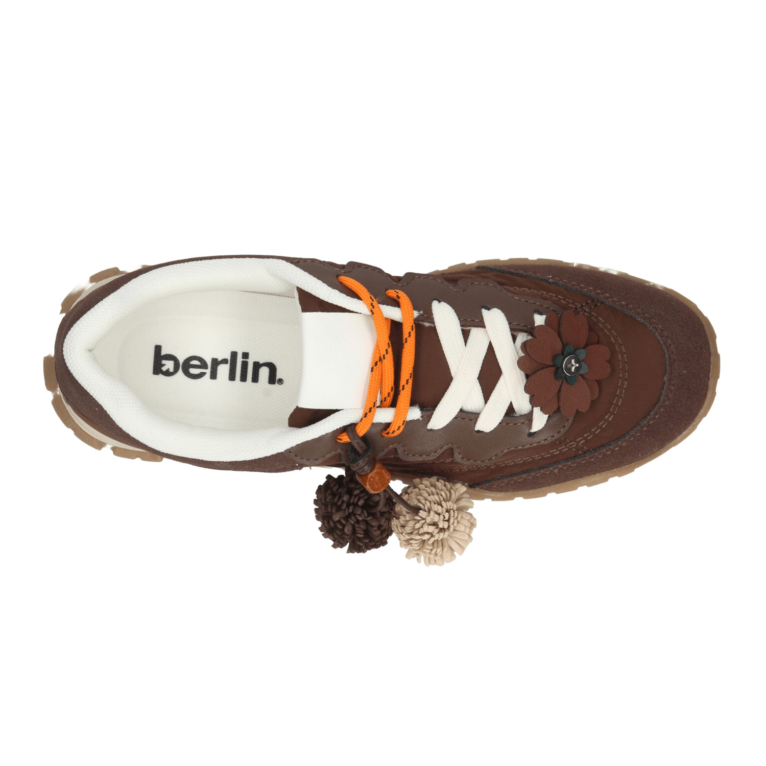 Tenis Berlin Dama Casual Cintas Urbano Café Mujer — imagen 8