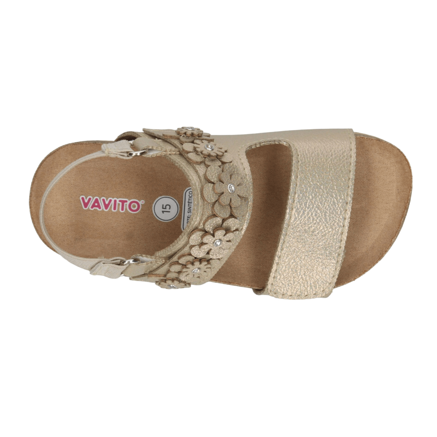 Sandalias Vavito Niña Dorado Casual Infantil T18-22 — imagen 9