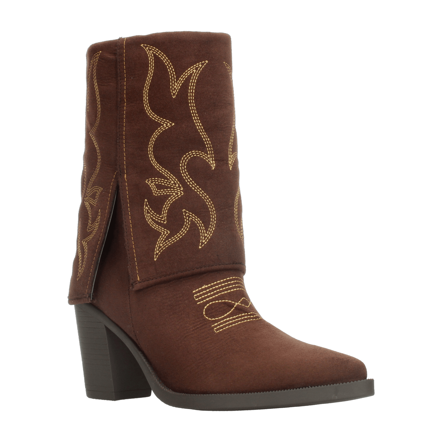 Bota Salamandra Dama Casual Vaquera Moda Café Mujer — imagen 2
