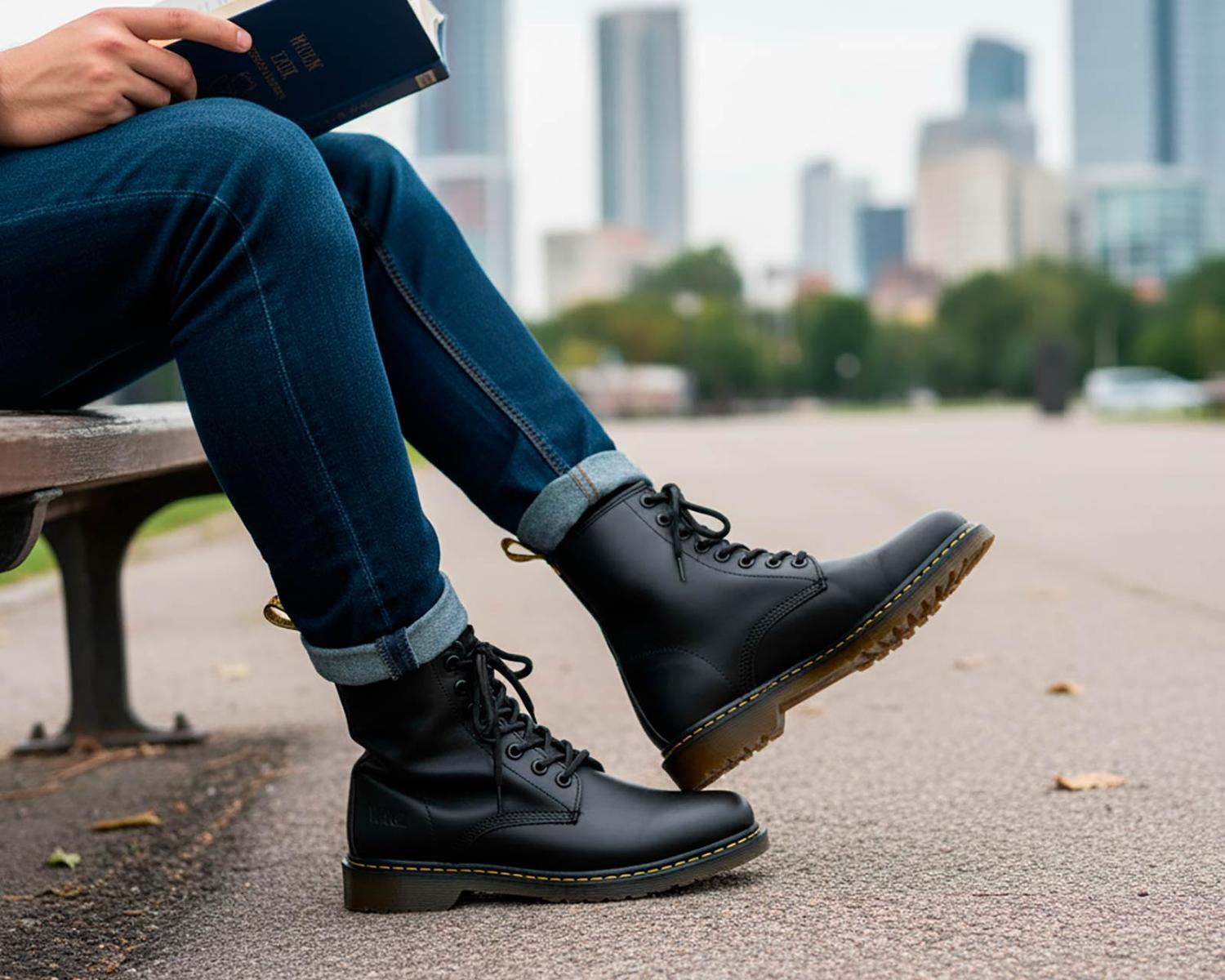 Bota hombre botín casual de piel Workland 71300 Napa Negro — imagen 9