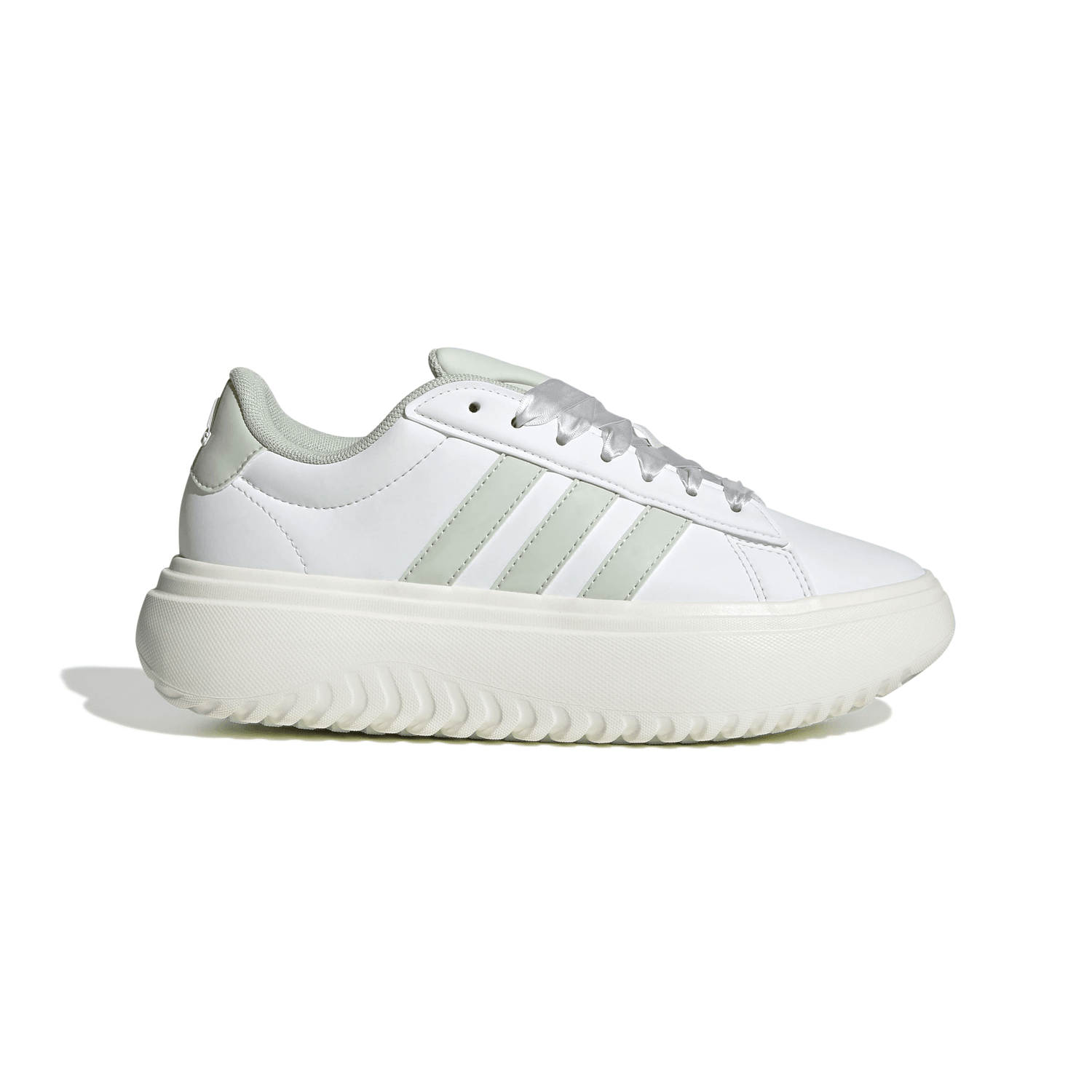 Tenis Adidas Grand Court Dama Blanco Plataforma Para Mujer — imagen 2