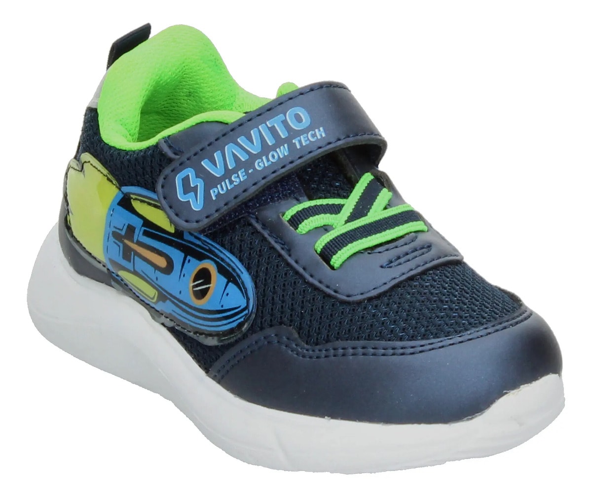 Tenis Vavito Rocket Niño Casual Cómodo Cohete Elástico Azul Marino Infantil T15-17 — imagen 13