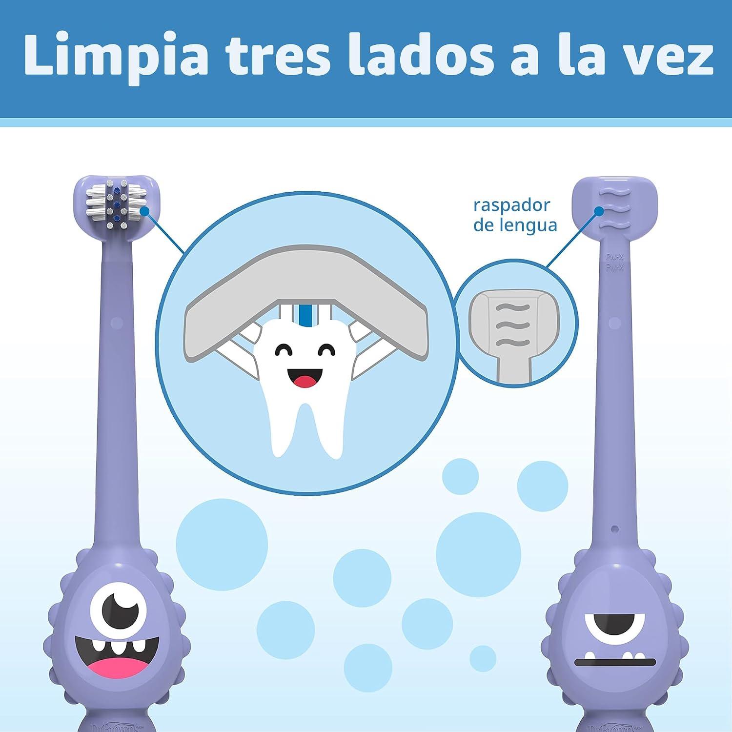Cepillo de Dientes para Bebé Dr. Brown's ToothScrubber Monstruo Morado 1-4 Años — imagen 6