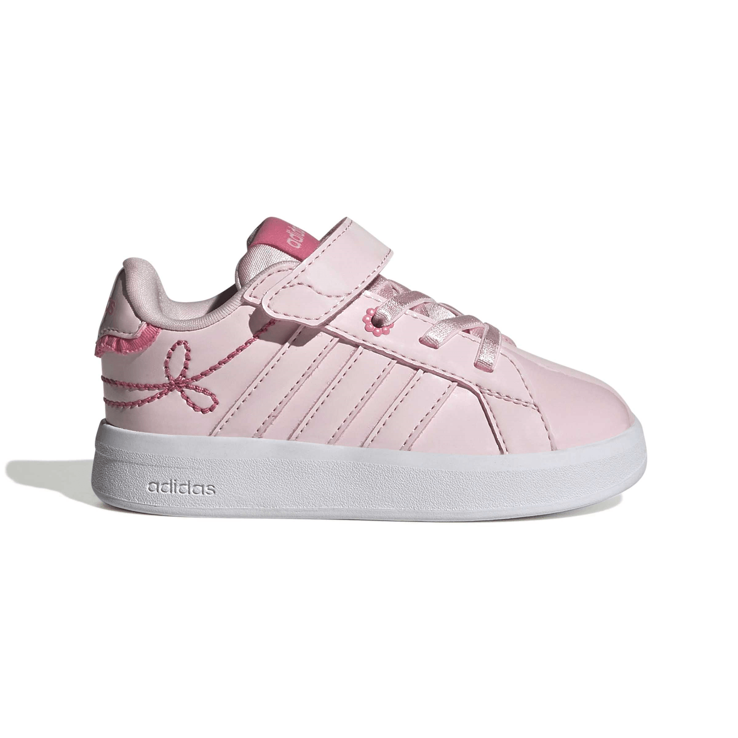 Tenis Adidas Grand Court 3.0 Niña Casual Rosa Infantil T10-16 — imagen 1