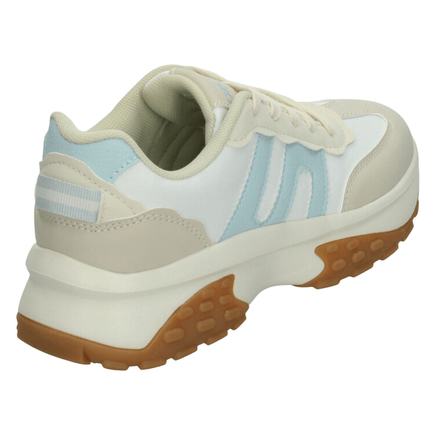 Tenis Ozono Dama Casual Plataforma Blanco Azul Mujer — imagen 3