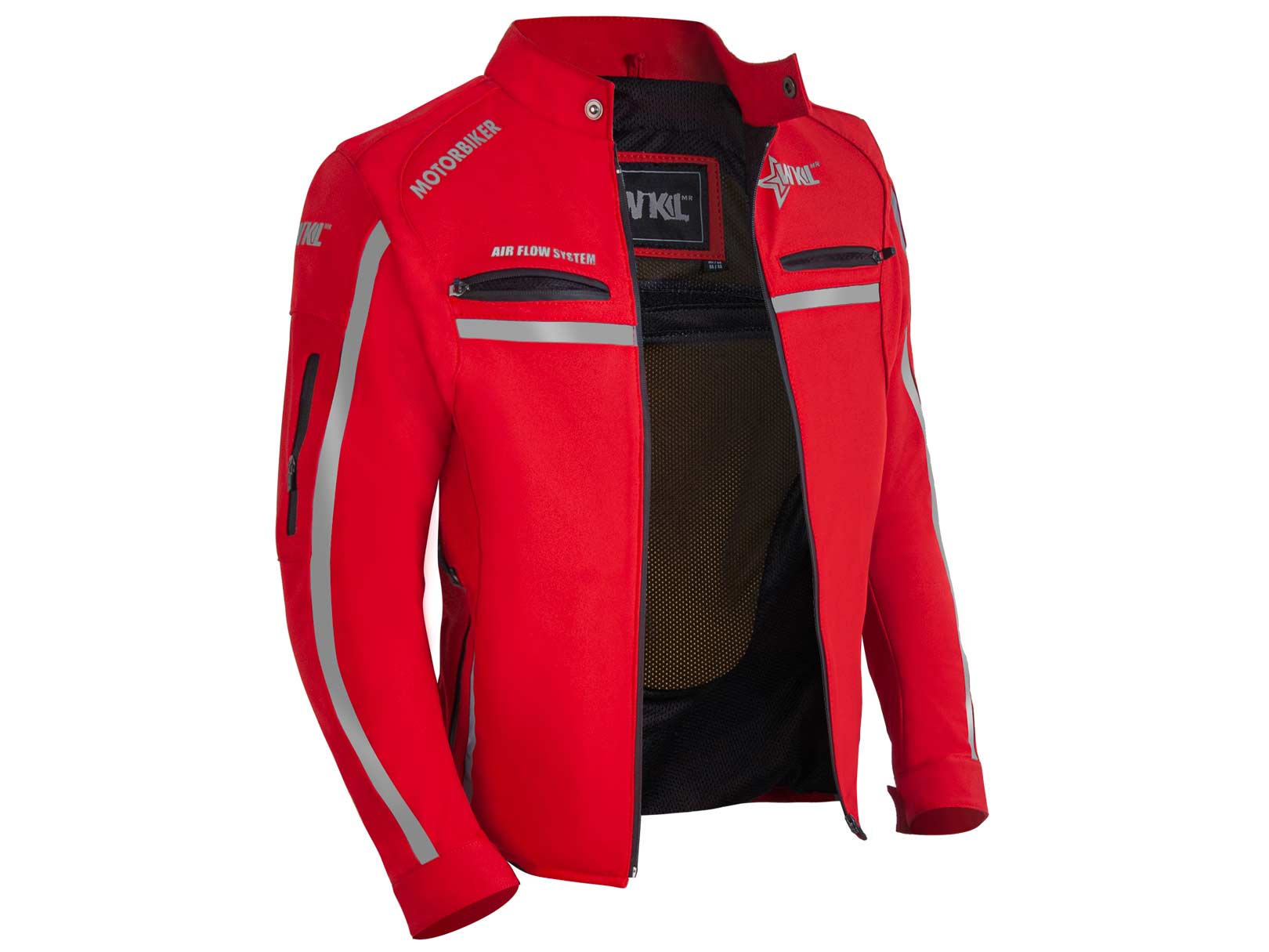 Chamarra Moto Hombre Impermeable Biker Protecciones Wkl 65R — imagen 12