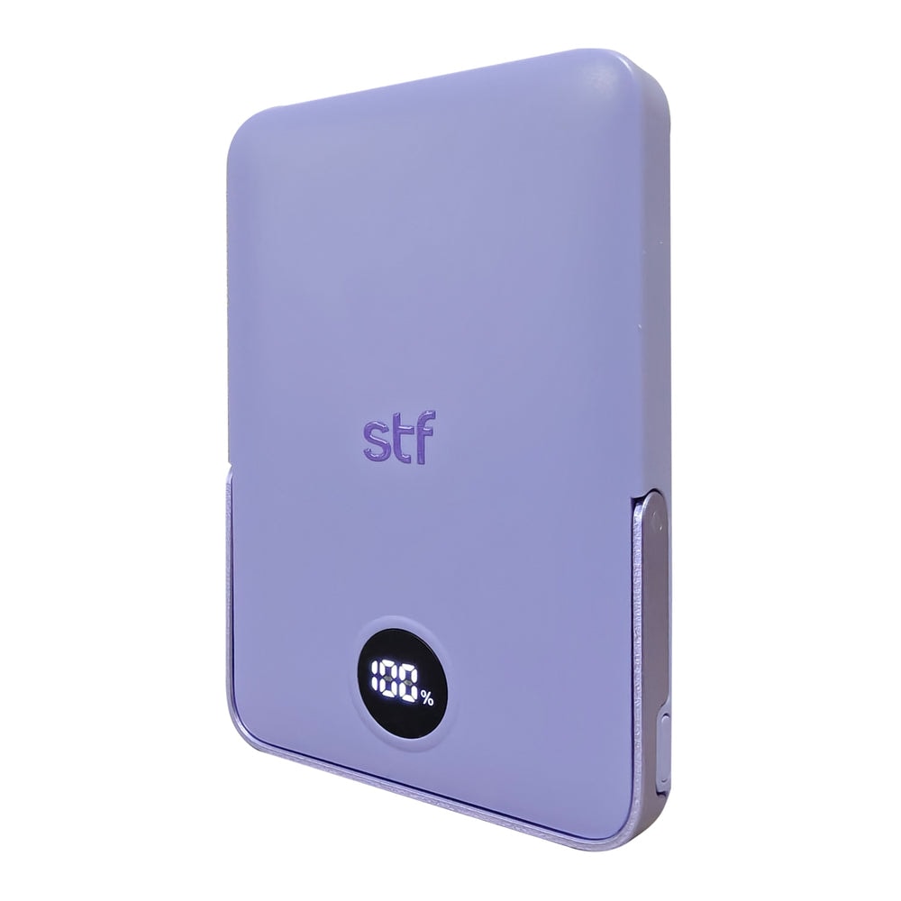 Batería Power Bank Portátil STF 5000 mAh 20W Carga Magnética Lila — imagen 4