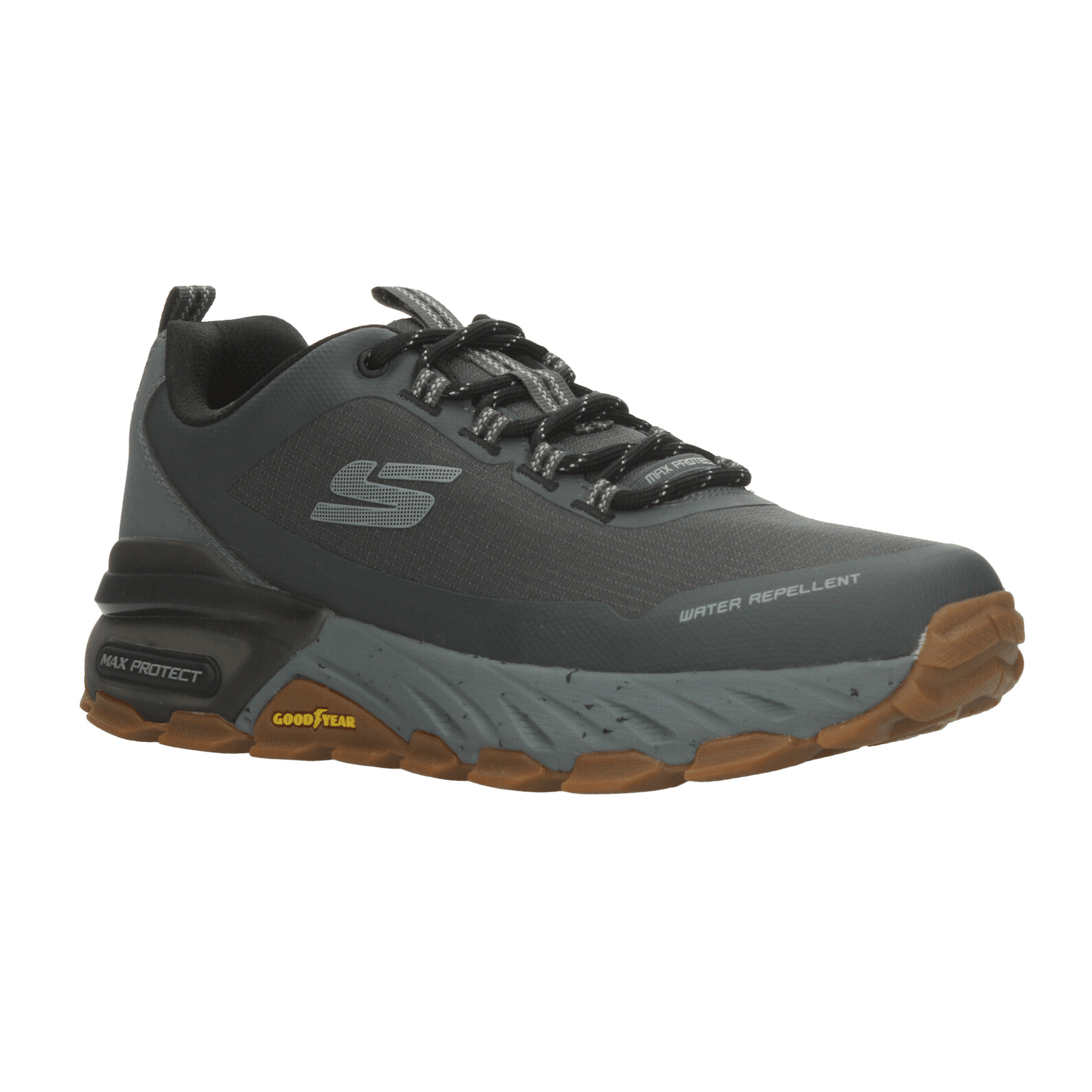 Tenis Skechers Max Protect Hombre Senderismo Outdoor Gris Caballero — imagen 11