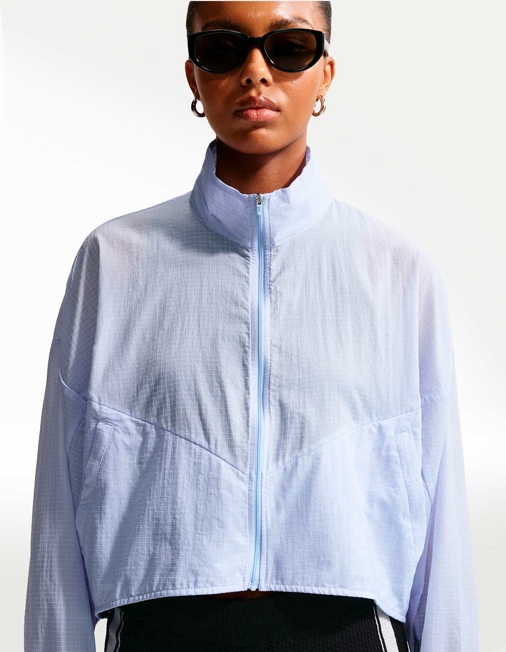 Chamarra Nike NSW Ltwt Ripswr Azul - Mujer — imagen 2