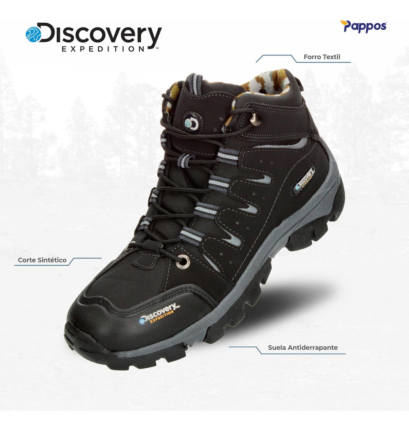 Bota Discovery Hombre Senderismo Negro Caballero — imagen 2