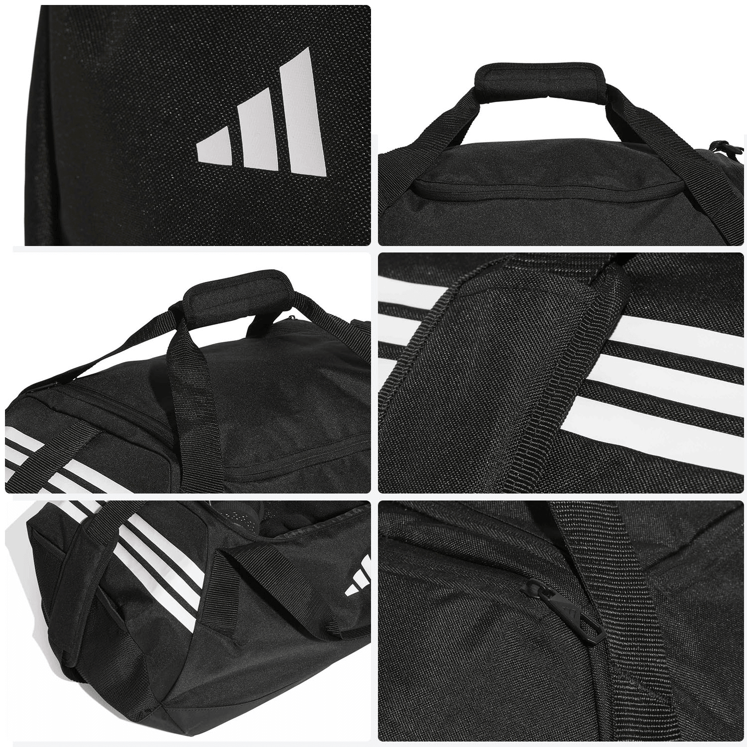 Bolsa Deportiva Adidas Tiro Gimnasio Viaje Unisex Negra 57L — imagen 8