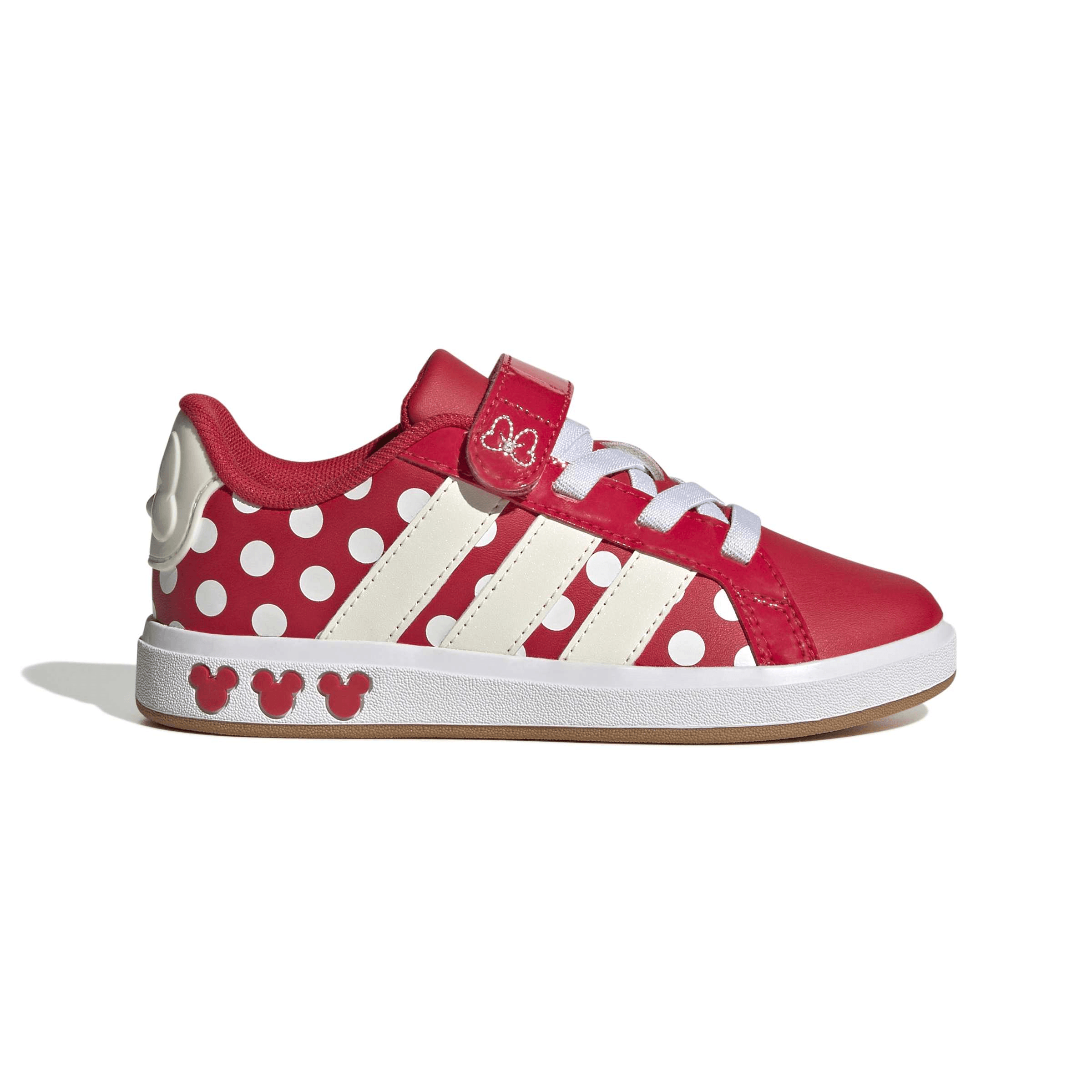 Tenis Adidas Grand Court Niña Casual Rojo Infantil T16-22 — imagen 9