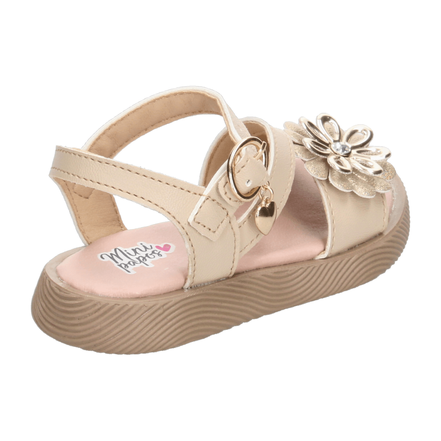Sandalias Minipapos Niña Beige Casual Infantil T15-18 — imagen 4