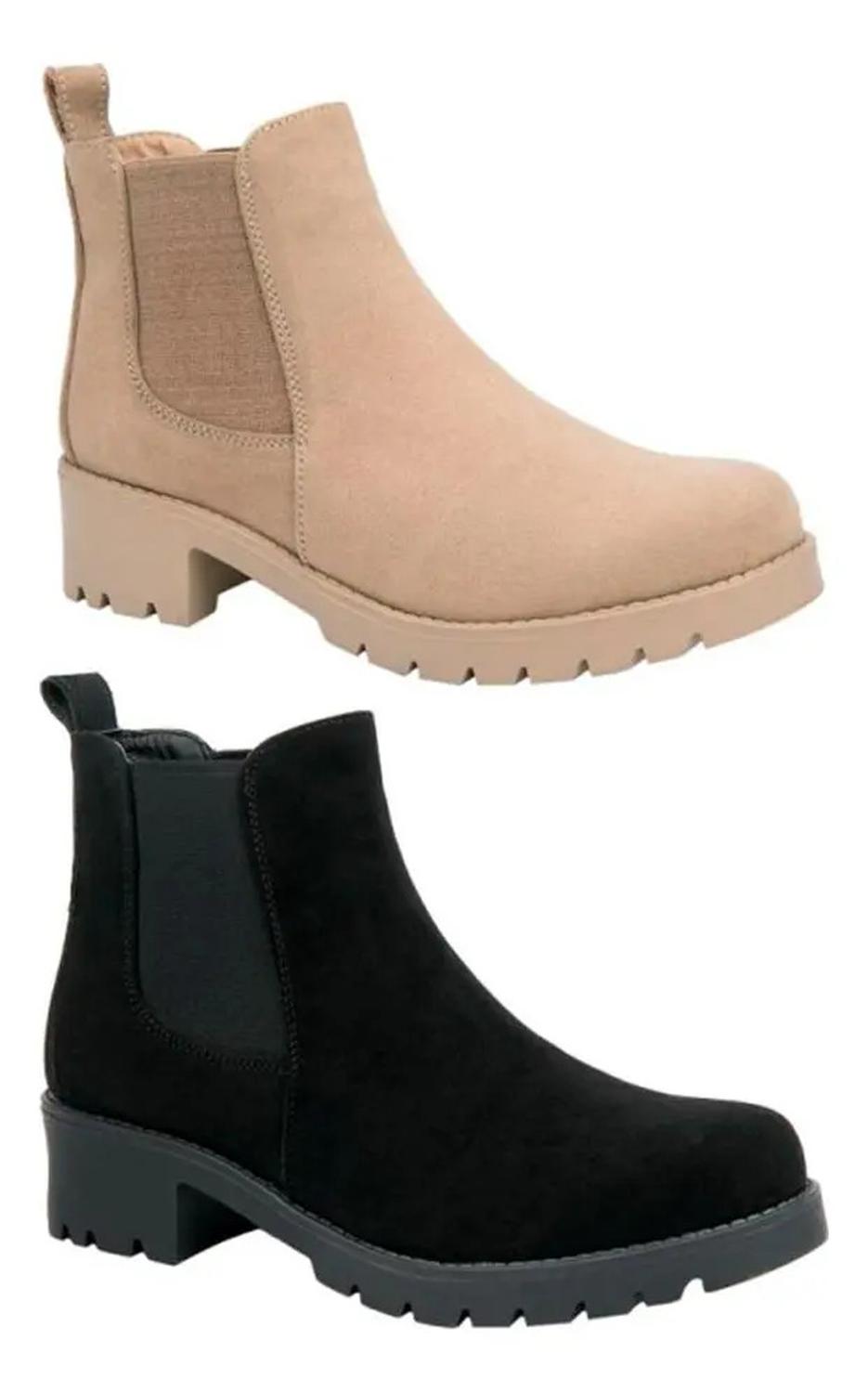Bota Corta Dama Tierra Bendita Moto Kit 2 Pares 4cm 1056315 — imagen 3