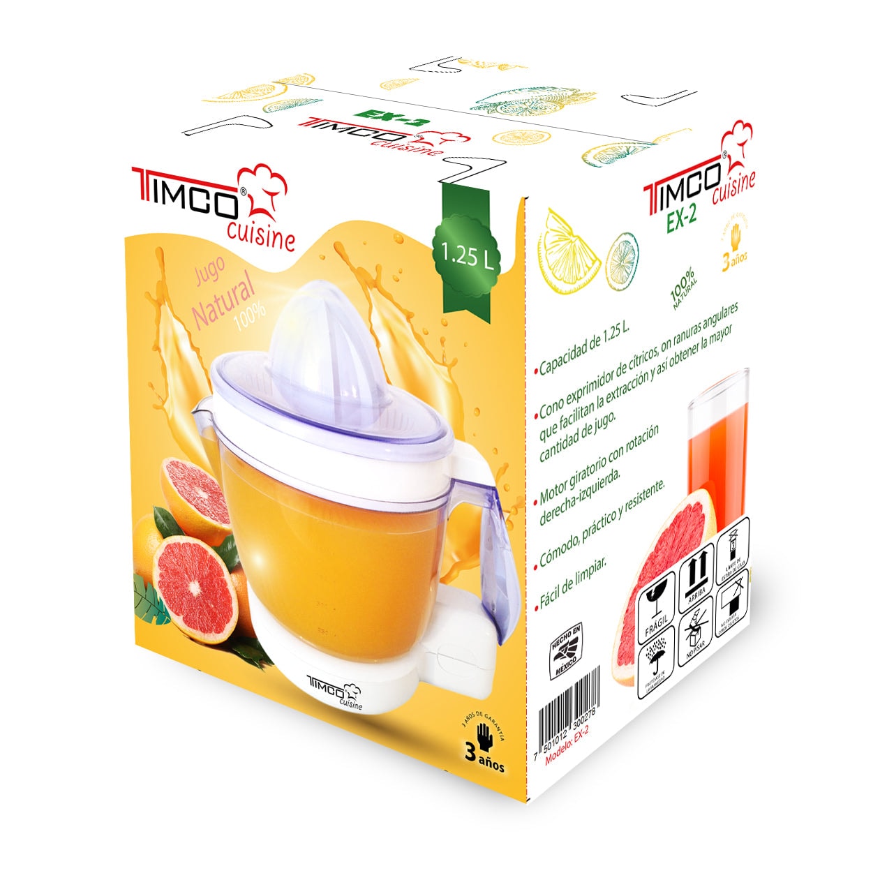 Exprimidor Eléctrico de Citricos Capacidad 1.250 L Jugos Timco EX2 — imagen 4