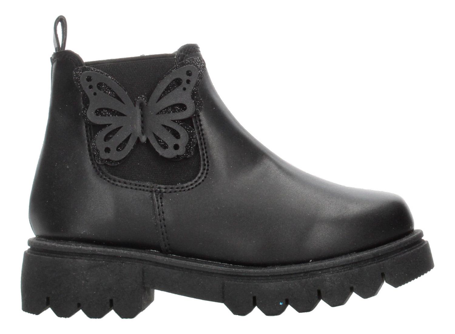 Botín Niña Jakuna Negro Casual Infantil T15-18 — imagen 2