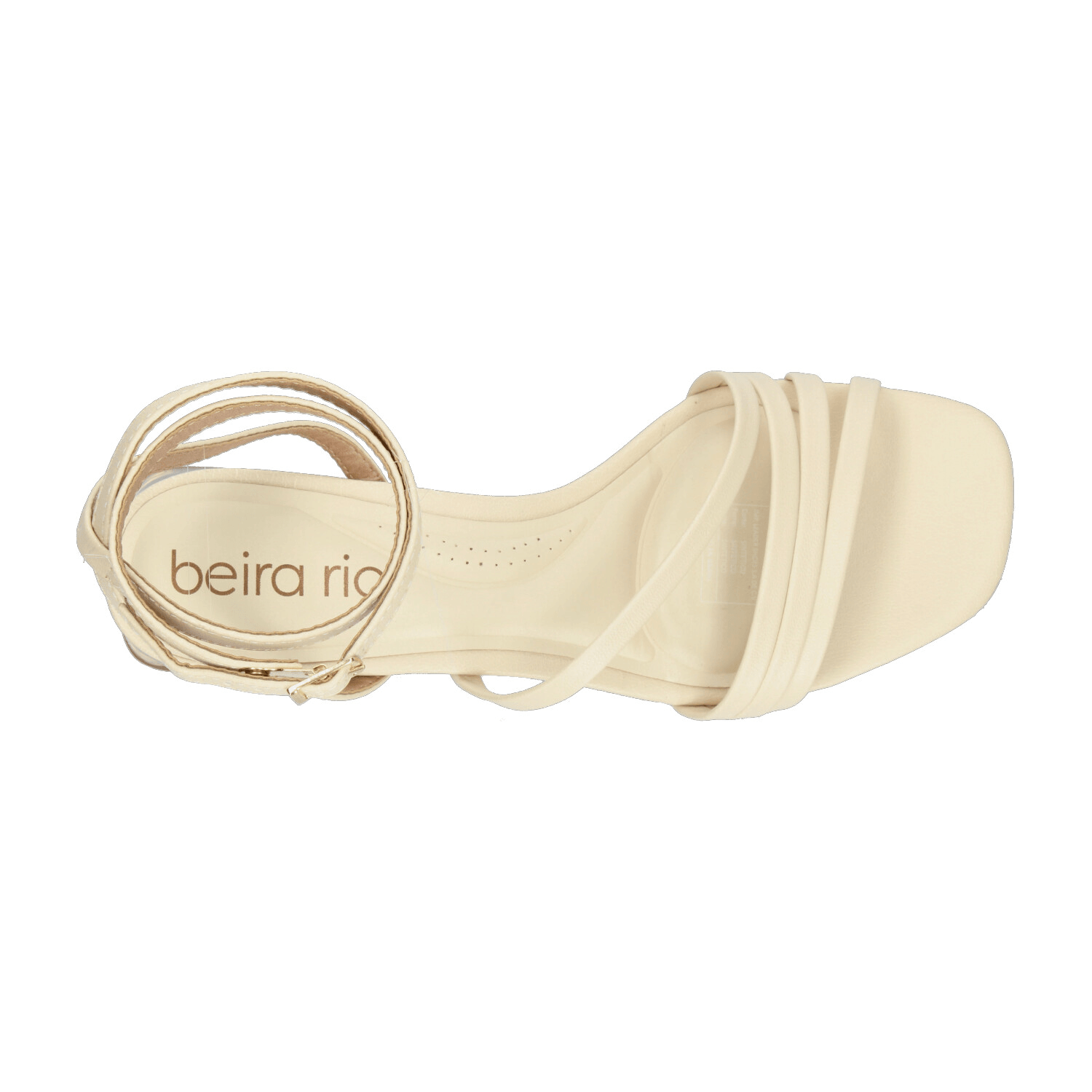 Sandallas Dama Beira Rio Crema Casual Mujer — imagen 9