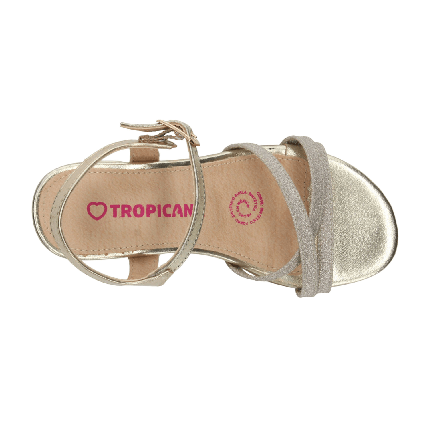 Sandalias Tropicana Niña Casual Dorado Juvenil T22-26 — imagen 8