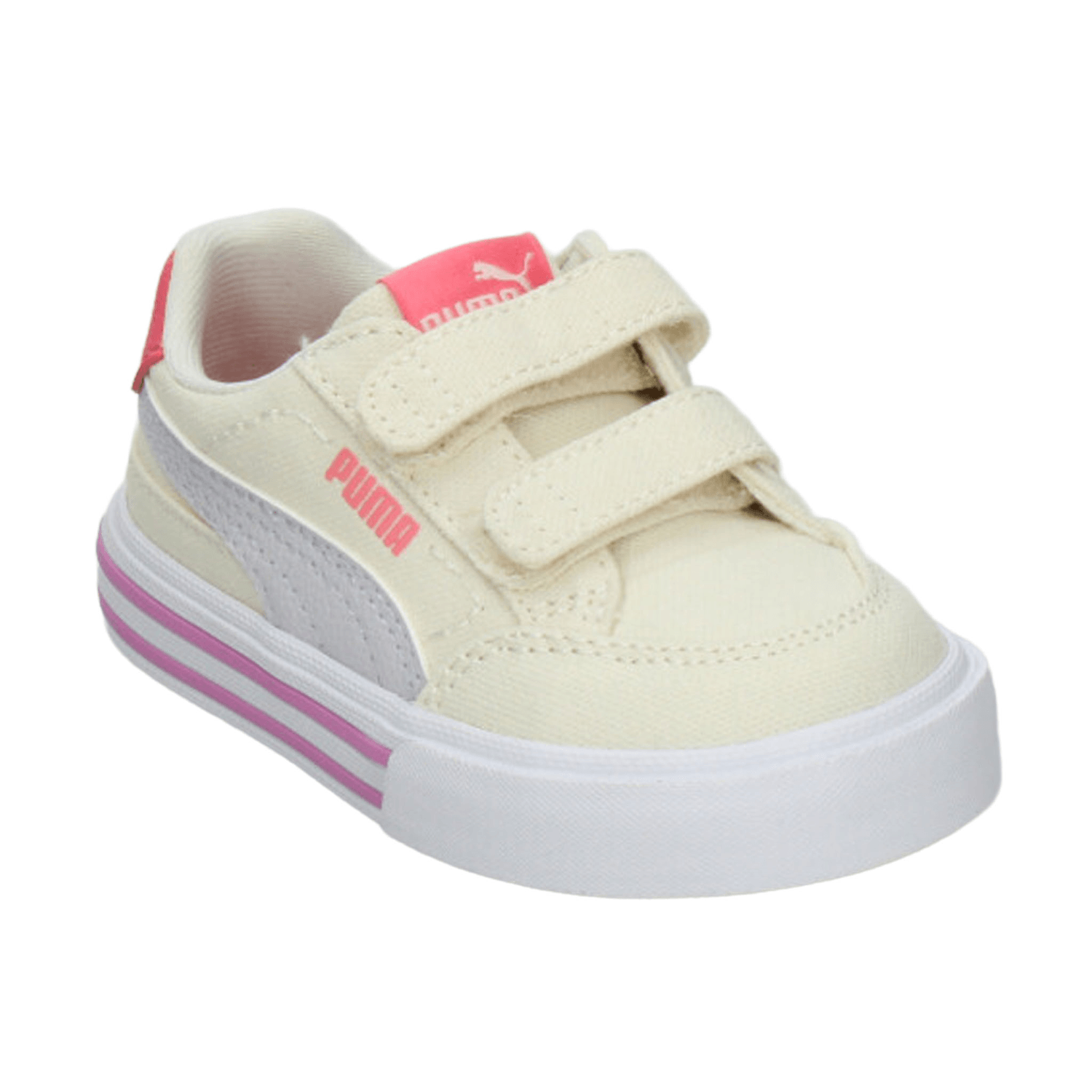 Tenis Puma Court Classic Niña Off White Deportivo Infantil T11-16 — imagen 5