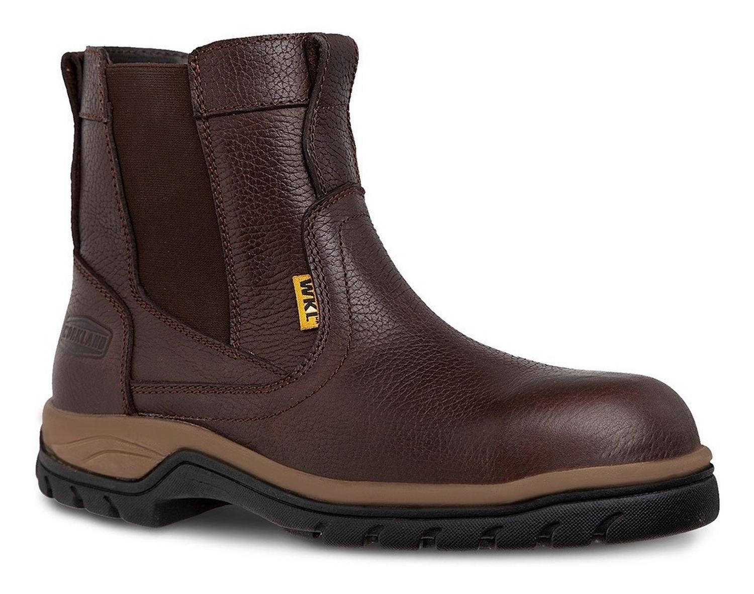 Bota Botin Roper Con Casco Cafe Workland — imagen 2