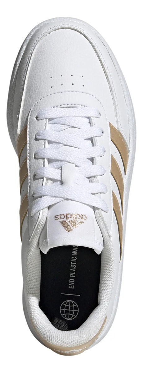 Tenis adidas Breaknet 2.0 Dama Casual Blanco Con Dorado Mujer — imagen 13