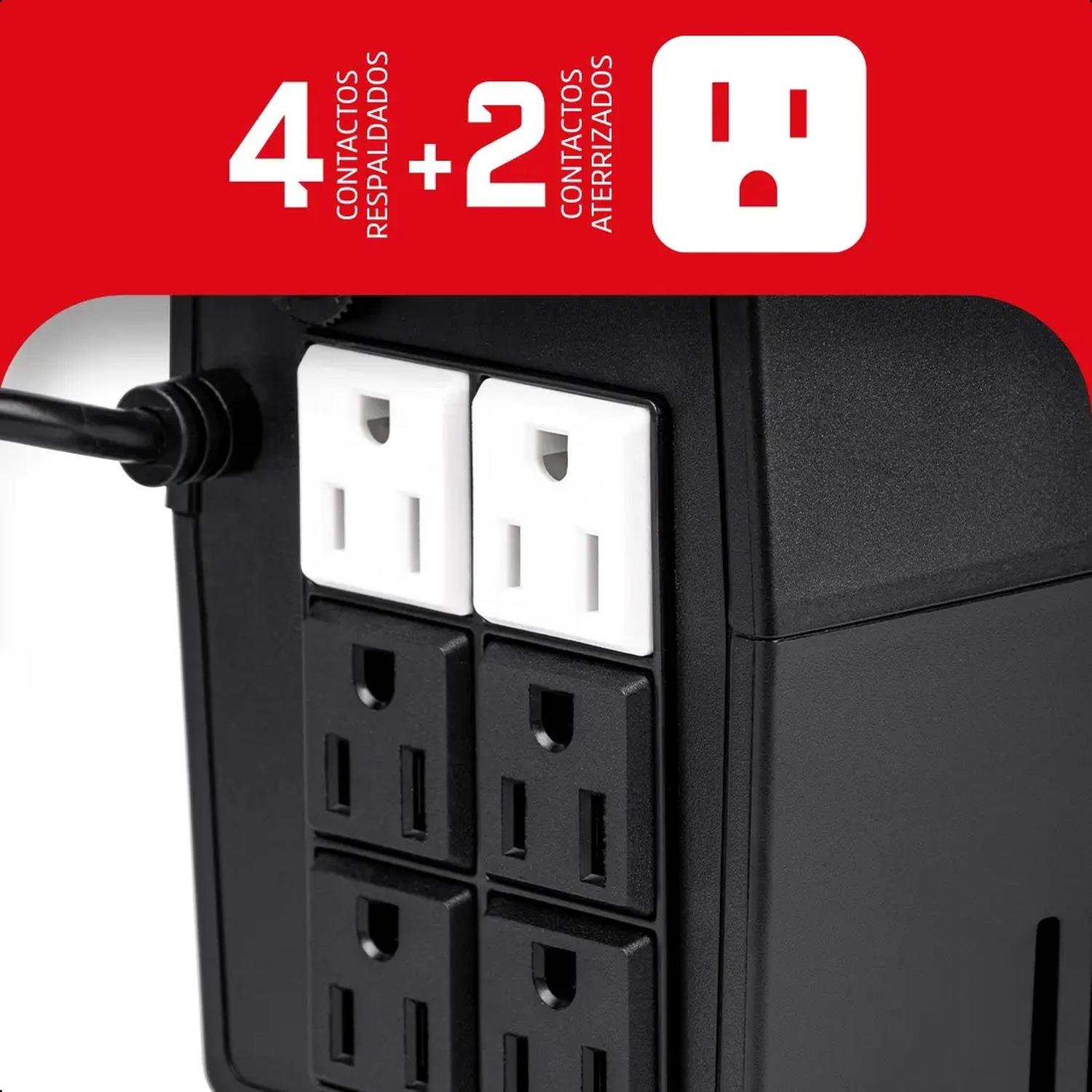 No Break UPS Energizer 600VA 360W Respaldo Eléctrico — imagen 6